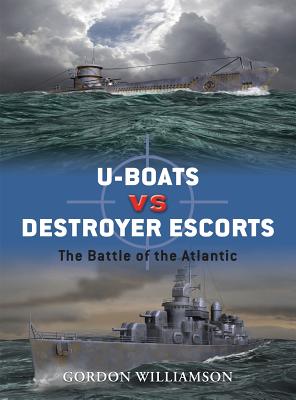 Winston Churchill claimed that the "U-boat peril" was the only thing that ever frightened him during World War II. A formidable foe, the U-boat was developed from a small coastal vessel into a state-of-the-art killer, successfully stalking the high seas picking off merchant convoy ships. It was not until the destroyer escort was introduced, alongside the development of destroyer groups with dedicated anti-submarine tactics, that there was an effective means of defence and attack against the U-boat peril. 
Gordon Williamson describes the design and development of these two deadly opponents, their strengths and weaknesses and of their tactics, weaponry and training. He provides an insight into the lives of the Allied Navy and Wolf Pack crews as they played their deadly games of cat and mouse on the high seas, gambling not only with their lives but with the fate of their nations.
