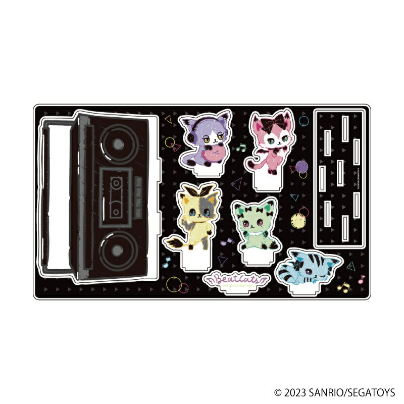 プレミアム アクリルジオラマプレート「Beatcats」01/ラジカセデザイン【グッズ】