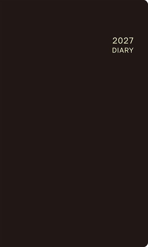 2027年 手帳 1月始まり No.133 ニューダイアリー ミニ 1 [黒]高橋書店 手帳判 ウィークリー