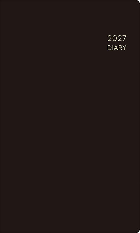 2027年 手帳 1月始まり No.134 ニューダイアリー ミニ 5 [黒]高橋書店 手帳判 ウィークリー