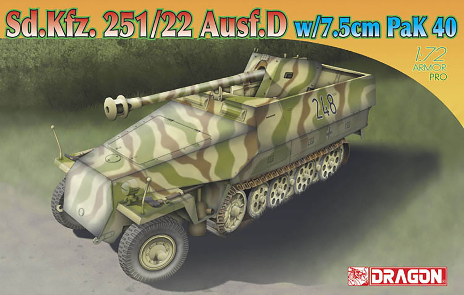 1/72 WW.II ドイツ軍 Sd.Kfz.251/22 対戦車自走砲 【DR7351】 (プラスチックモデルキット)