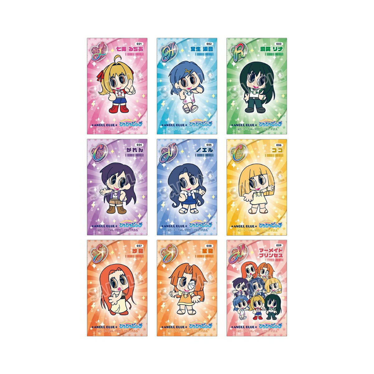 アニメ「ぴちぴちピッチ」ANGEL BLUEコラボ トレーディングイラストカード(BOX＝9個)