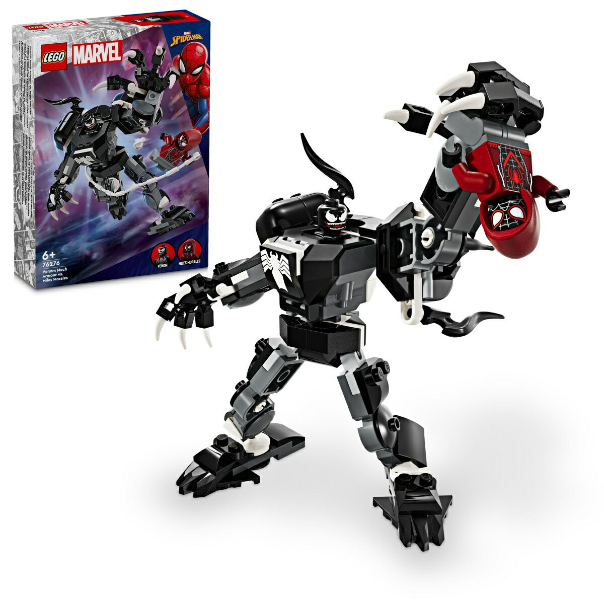 レゴ(LEGO) マーベル ヴェノム・メカスーツとマイルス・モラレスの対決 76276