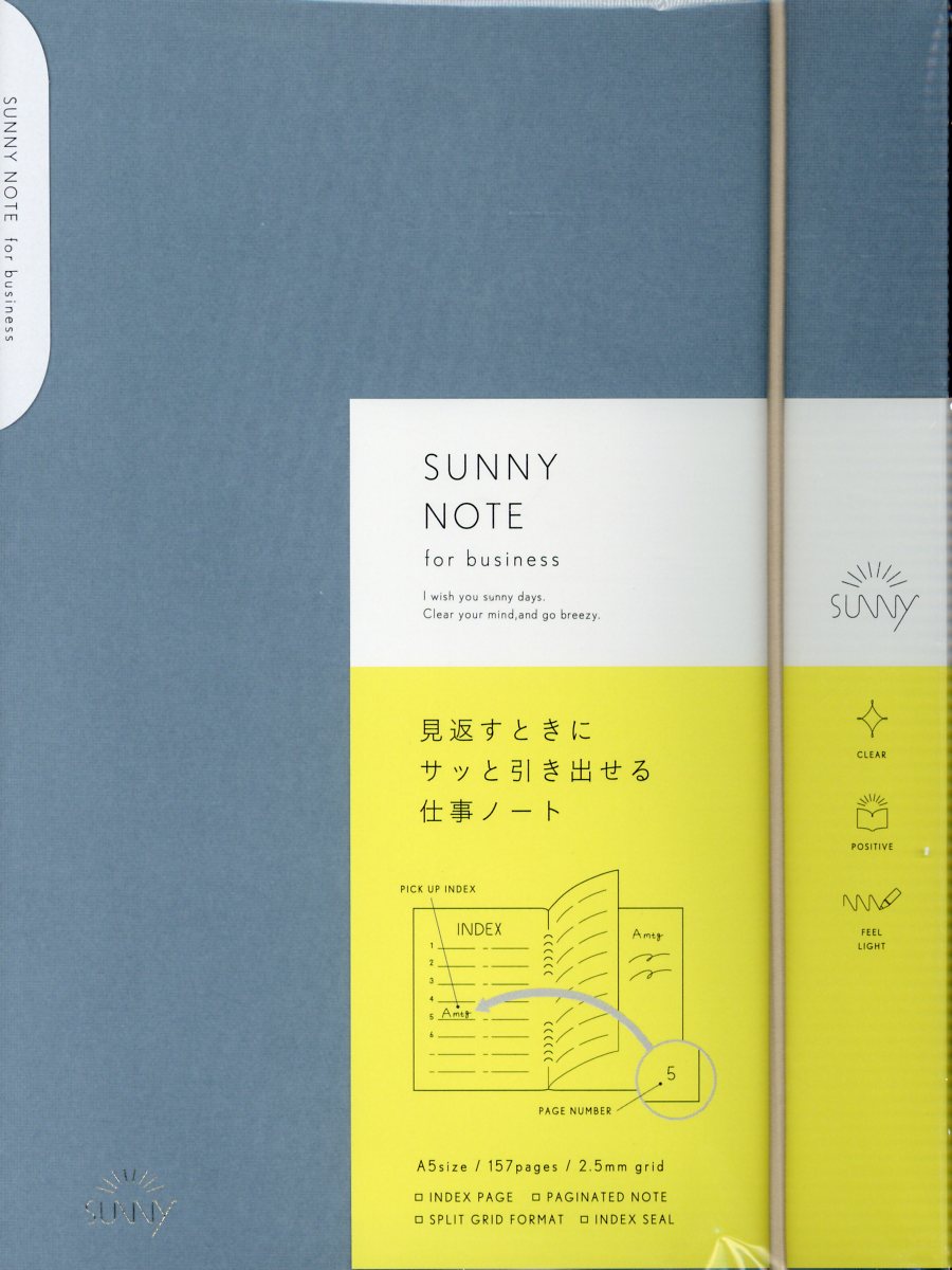 SUNNY NOTE for business turquoise