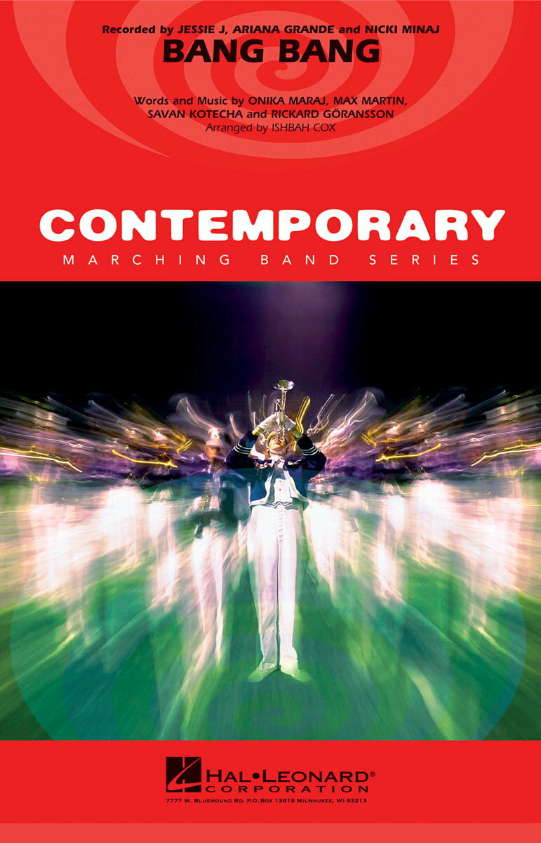 【輸入楽譜】ジェシー・J, アリアナ・グランデ & ニッキー・ミナージュ - バン・バン/マーチング・バンド用編曲/コックス編: スコアとパート譜セット