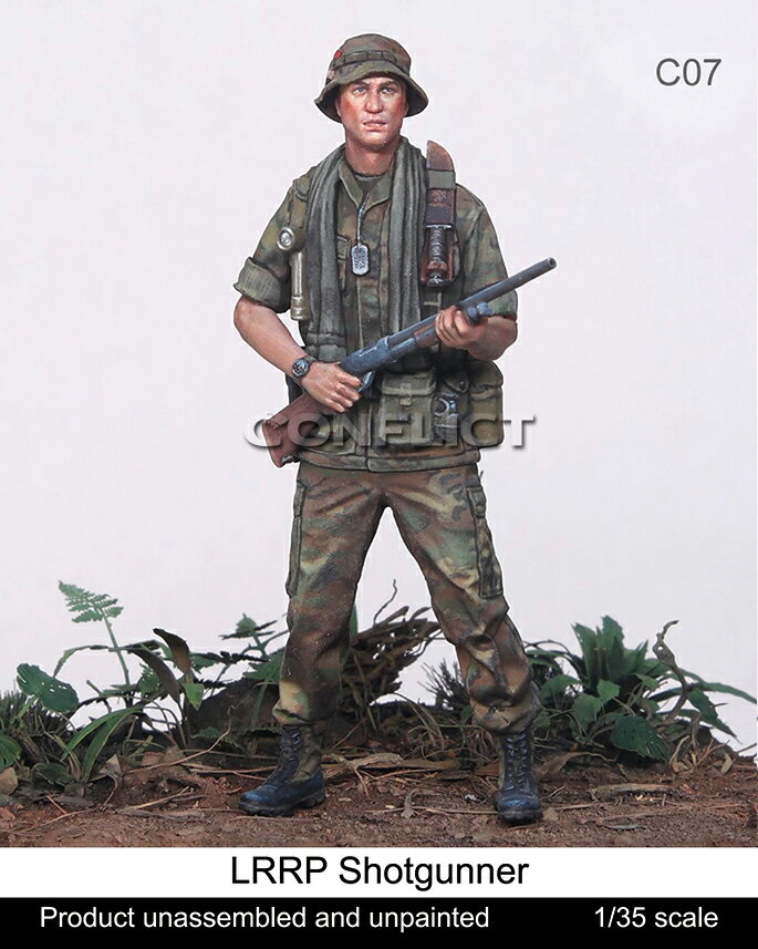1/35 現用 アメリカ ショットガンを持つ特殊長距離偵察パトロール(LRRP)兵士 【CM-C07】 (プラモデル)