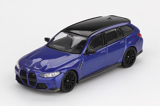 1/64スケールで新旧スポーツカーやレーシングカーを精密にモデル化しているMINI GTの新作として、「BMW M3 Mパフォーマンス ツーリング」のバリエーションが登場。今回登場するボディカラーはポルティマオブルーメタリックです。
パフォーマンスを強調するデザインは、エアロダイナミクスと効率的なクーリングに裏付けられており、様々なディテールが「M」モデルであることを主張しています。

パッケージサイズ: 約 W100 x D45 x H35 (mm) / ブリスタータイプ: 約 W140 x D195 x H50 (mm) 
素材:ダイキャスト

Prototype Sample-Approval Pending　版権元監修中、写真はサンプルのため実際の商品と異なる場合がございます。

末尾に「BL」が付く商品は、ブリスター仕様となっています。
24個ご注文いただいた場合、通常品23個、チェイスカー1個のご納品とさせていただきます。

※ショート入荷により満数のご納品が出来ない場合はチェイスカーが入らない可能性がございます。
※メーカー都合により大幅な発売延期や発売中止が発生する場合がございます。予めご了承ください。
※本案内に記載のパッケージサイズや素材は予告なく変更される場合がございます。予めご了承ください。

・ホビー系商品についての諸注意
メーカー都合により発売の大幅な延期が発生する可能性がございます。
予約商品についてはメーカーから順次入荷次第の発送となります。メーカー公表の発売日とは異なる場合がございますのでご了承ください。【対象年齢】：