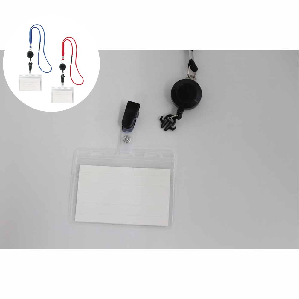 ソニック 名札 リール式 吊下げ名札 チャックタイプ 青 NF-412-B 名札 （文具(Stationary)） book-20195622 楽天ブックス サンプル画像2