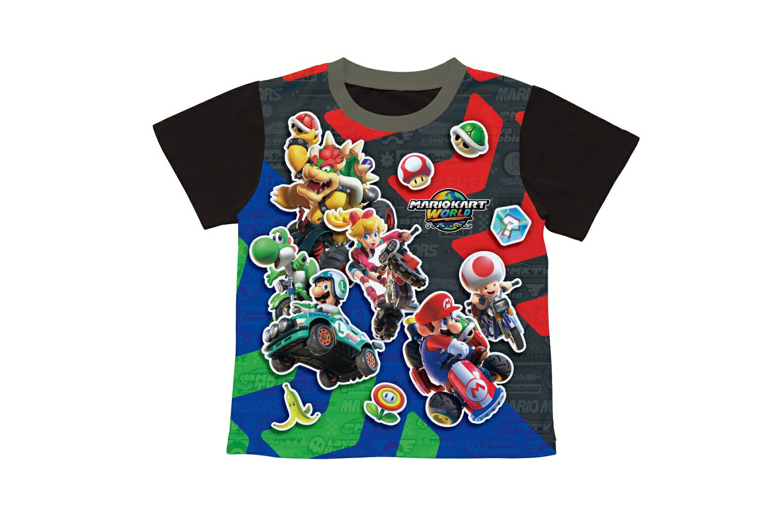 勇気がでる！光るパジャマ マリオカートワールド（ブラック）(110cm)