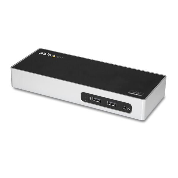 USB 3.0対応ノートパソコンドッキングステーション HDMI／DVIデュアルモニタ対応 6x USB-A