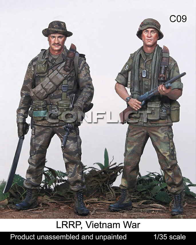 1/35 現用 アメリカ 特殊長距離偵察パトロール(LRRP)セット ベトナム戦争(2体入) 【CM-C09】 (プラモデル)