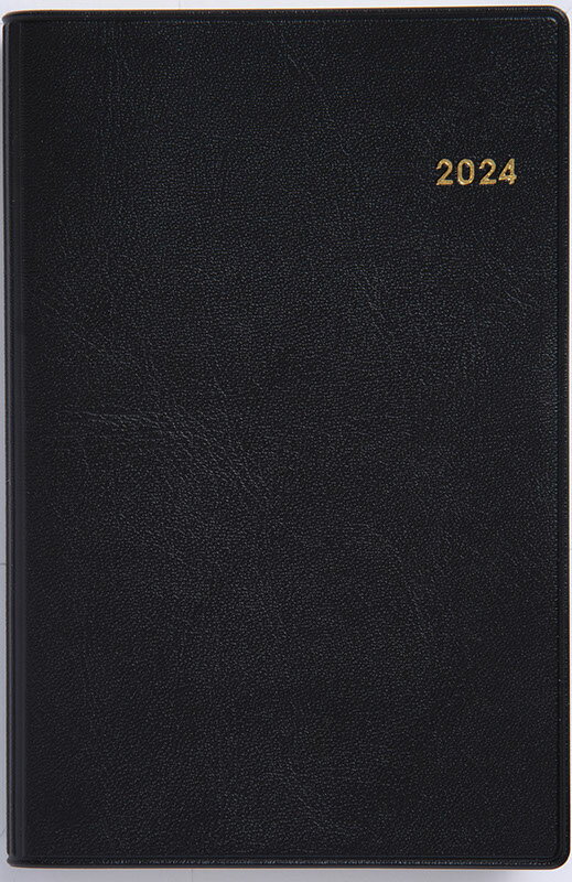 2024年 手帳 1月始まり No.144 ビジネス手帳 小型版 5 [黒]高橋書店 手帳判 ウィークリー ビジネス手帳 小型版 