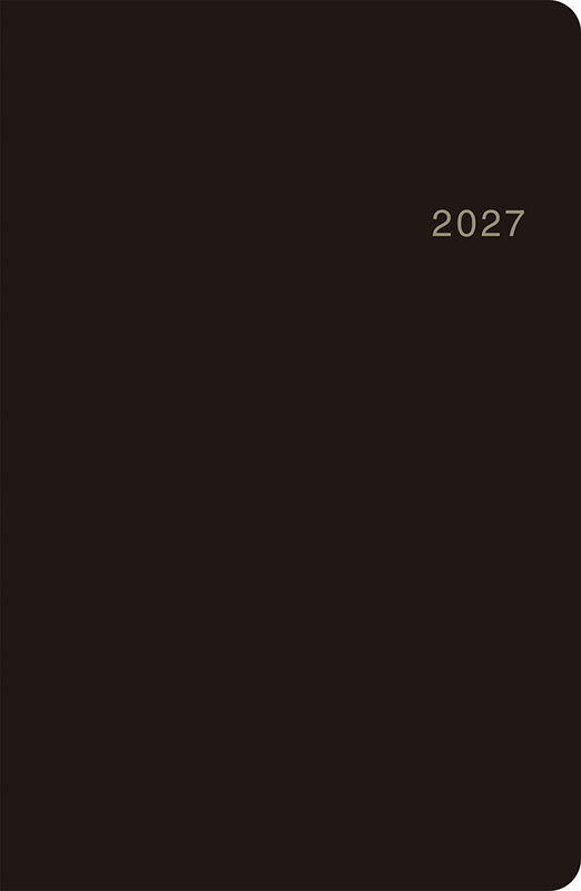 2027年 手帳 1月始まり No.145 ビジネス手帳 〈小型版〉 6 [黒]高橋書店 手帳判 ウィークリー