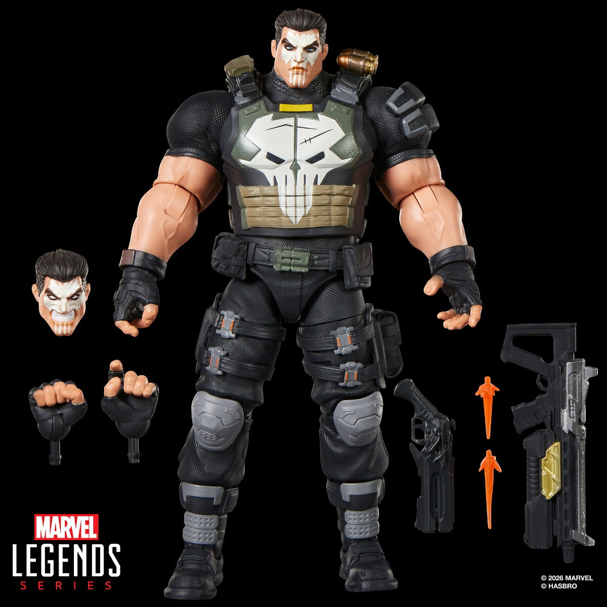 ハズブロ（Hasbro）MARVEL マーベルレジェンド・シリーズ『マーベル・ライバルズ』パニッシャー、ゲームモチーフコレクション 15 cm アクションフィギュア G2384 正規品