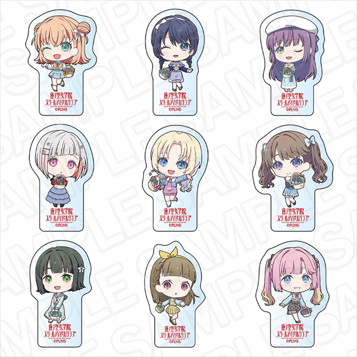 ラブライブ！蓮ノ空女学院スクールアイドルクラブ アクリルブロック フラワー デフォルメ ver