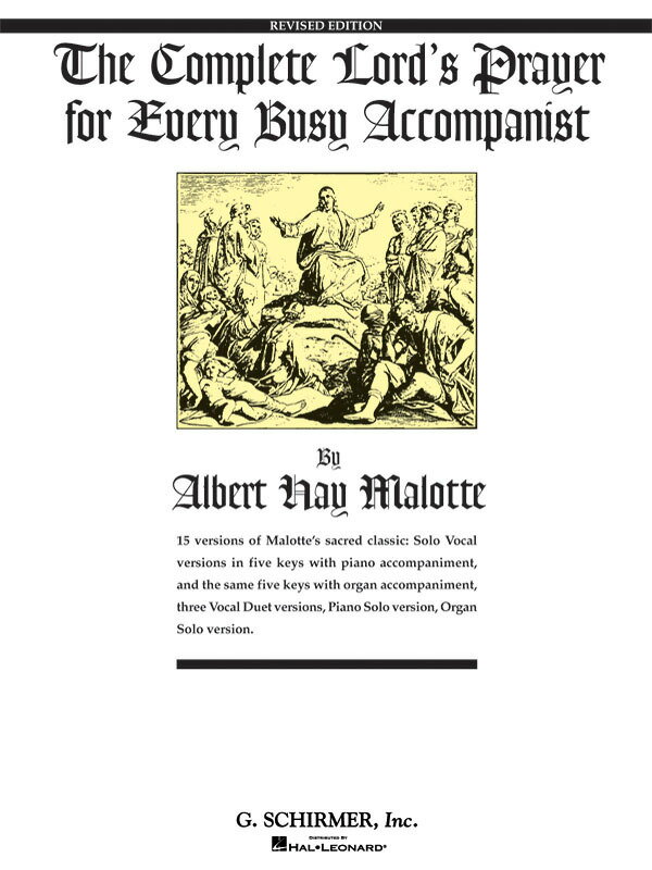 【輸入楽譜】マロット, Albert Hay: Complete Lord's Prayer(E-flat,D-flat,C,B-flat,G)