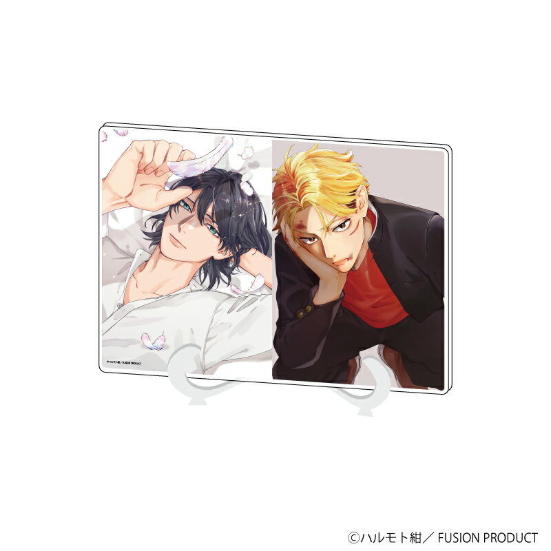 アクリルアートボード(A5サイズ)「ハルモト紺先生」01/ワル/ヤンキーのギャップ萌えめがねBLフェア(公式イラスト)【グッズ】