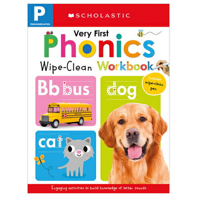 Very First Phonics Pre-K Wipe-Clean Workbook: Scholastic Early Learners (Wipe-Clean) 1ST WIPE-CL （Scholastic Learners） [ ]