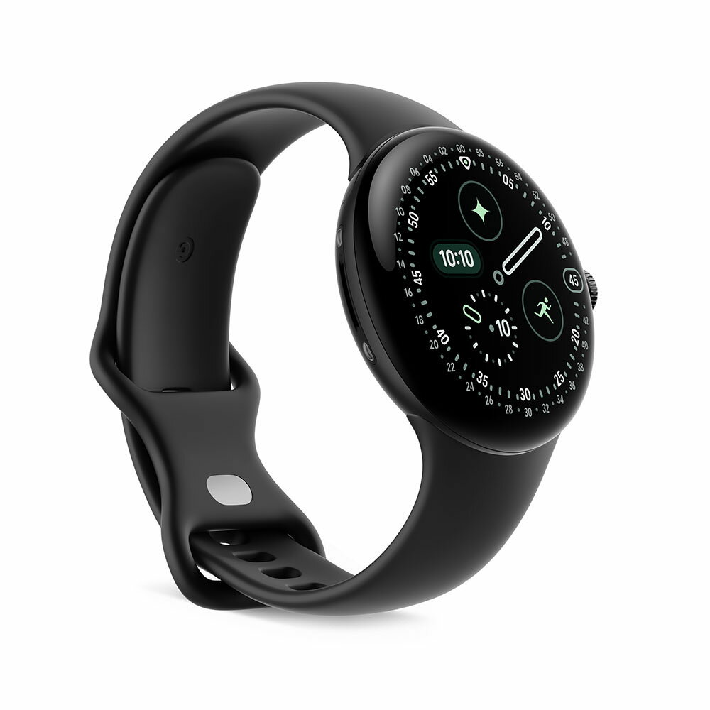 Google Pixel Watch 4(45 mm)Matte Black アルミケース/Obsidian アクティブバンド Wi-Fi 2