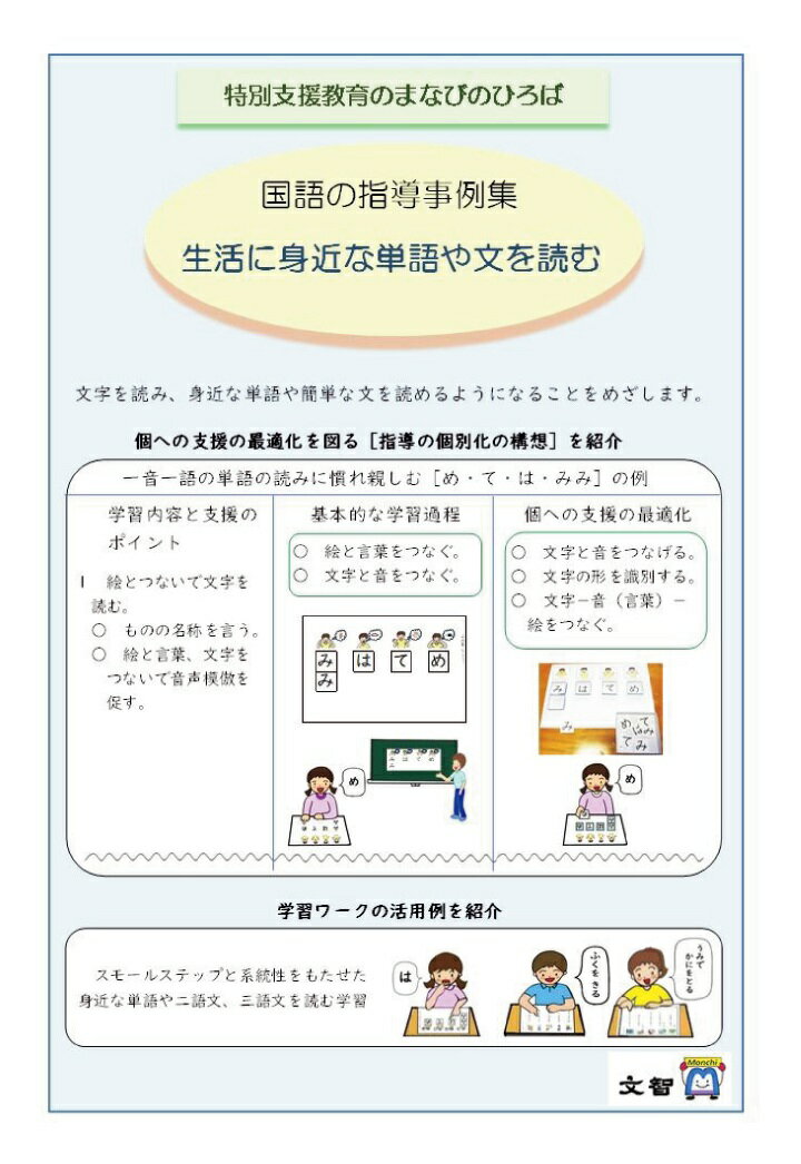 【POD】特別支援教育のまなびのひろば 国語の指導事例集 生活に身近な単語や文を読む