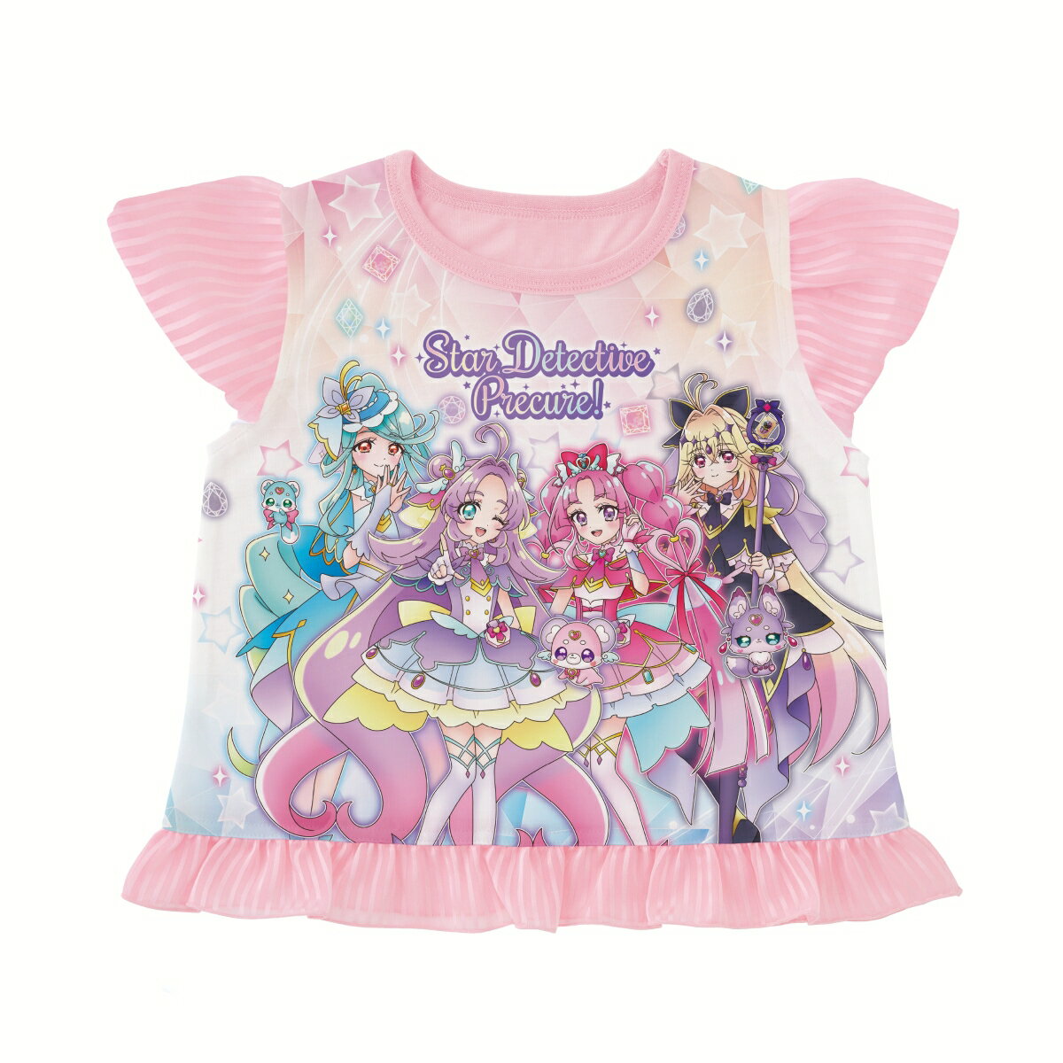 名探偵プリキュア！ 勇気がでる！光るパジャマ 名探偵プリキュア！A（ピンク）(110cm)