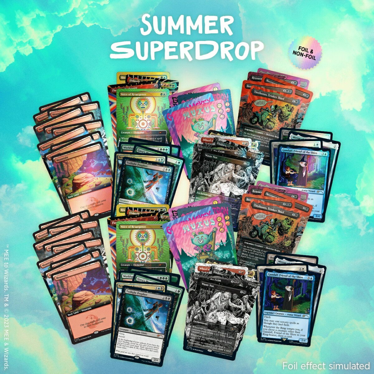 マジック：ザ・ギャザリング Secret Lair Summer Superdrop 2023 Shredding a Wave of Everything Bundle +＋『兄弟戦争』英語版コレクター・ブースター【クレジットカード決済限定】
