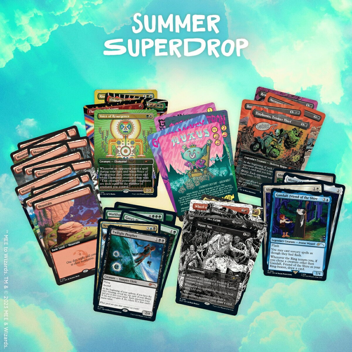 マジック：ザ・ギャザリング Secret Lair Summer Superdrop 2023 Tearing Up a Sick Tube of Non-Foils Bundle + 兄弟戦争コレクターブースター2パック（英語【クレジットカード決済限定】