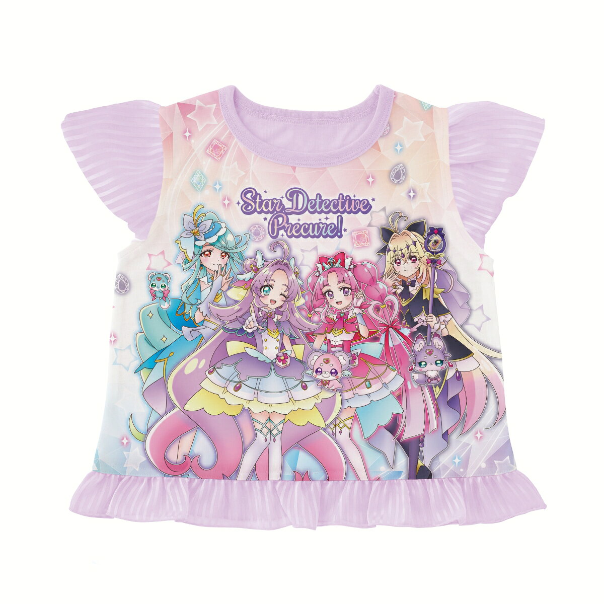 名探偵プリキュア！ 勇気がでる！光るパジャマ 名探偵プリキュア！A（ラベンダー）(100cm)