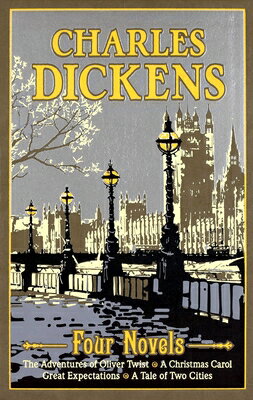 Charles Dickens Four Novels: The Adventures of Oliver Twist, a Christmas Carol, Great Expectations, CHARLES DICKENS 4 NOVELS （Leather-Bound Classics） 