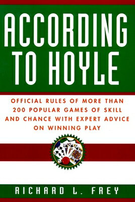 A must for anyone who wants to play a game and play it correctly."
Charles H. Goren
Whether you play card games, dice games, parlor games, word games, chess, checker, backgammon, or solitaire games, here is a comprehensive, up-to-date book with the complete rules of your favorite games of skill and chance. ACCORDING TO HOYLE gives not only the rules but expert advice on winning, too. "From the Paperback edition.