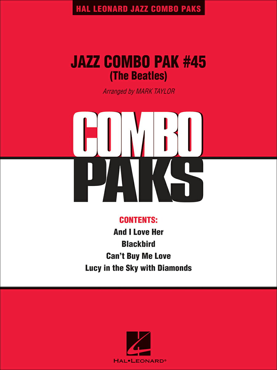 【輸入楽譜】ジャズ・コンボ・パック 第45巻: ビートルズ/テイラー編曲: スコアとパート譜セット