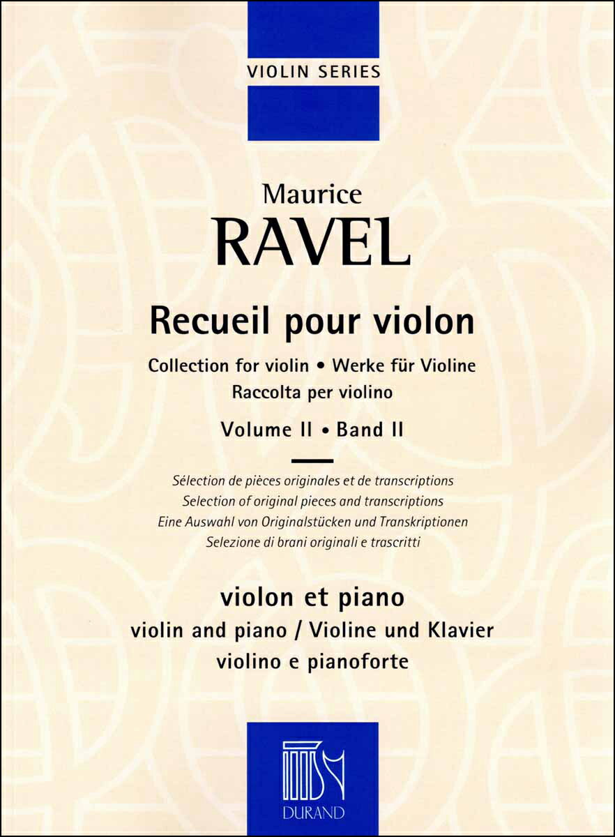 【輸入楽譜】ラヴェル, Maurice: バイオリンのための作品集 第2巻