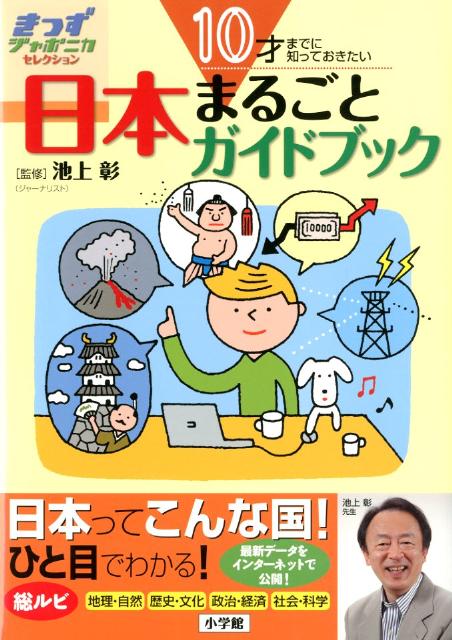 昔のことから最新の時事問題まで、全部で５６の項目を取り上げています。最初の項目に日本地図。日本の位置や領土がひと目でわかります。項目ごとのクイズでさらに知識が深まります。