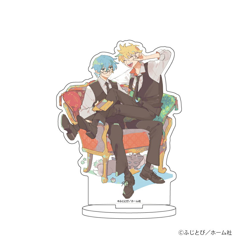 キャラアクリルフィギュア「ふじとび先生」01/ワル/ヤンキーのギャップ萌えめがねBLフェア(描き下ろしイラスト)【グッズ】