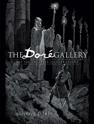 Scores of dramatic engravings include powerful images from "Paradise Lost, The Divine Comedy, The Rime of the Ancient Mariner, The Raven, The Wandering Jew, "others. Captions.
