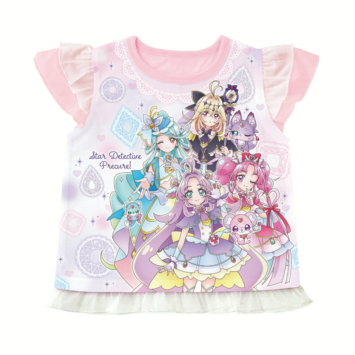 名探偵プリキュア！ 勇気がでる！光るパジャマ 名探偵プリキュア！B（ライトピンク）(120cm)