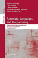 The two-volume set LNCS 6198 and LNCS 6199 constitutes the refereed proceedings of the 37th International Colloquium on Automata, Languages and Programming, ICALP 2010, held in Bordeaux, France, in July 2010.The 106 revised full papers (60 papers for track A, 30 for track B, and 16 for track C) presented together with 6 invited talks were carefully reviewed and selected from a total of 389 submissions. The papers are grouped in three major tracks on algorithms, complexity and games; on logic, semantics, automata, and theory of programming; as well as on foundations of networked computation: models, algorithms and information management. LNCS 6199 contains 46 contributions of track B and C selected from 167 submissions as well as 4 invited talks.