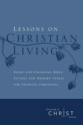 Lessons on Christian Living presents eight short Bible studies on major scriptural principles. Learn how to put Christ first in your life and rely on His strength. These studies also help you recognize the importance of the Bible, love, giving, the church, good works, and witnessing. 
For each principle, you will memorize a Bible verse about that topic, study it closely, and compare it to other related passages. The companion Scripture memory pack, Going On with Christ, contains each of the eight verses from Lessons on Christian Living . 
Stay on the road to Christian maturity with Lessons on Christian Living .