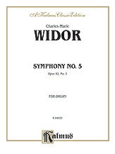 【輸入楽譜】ヴィドール, Charles-Marie: オルガン交響曲 第5番 ヘ短調 Op.42/1