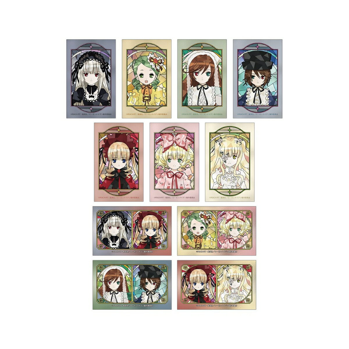 로젠 메이든 트레이딩 Aure Glass 일러스트 카드(BOX=11개)