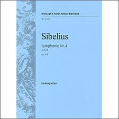 【輸入楽譜】シベリウス, Jean: 交響曲 第4番 イ短調 Op.63: スタディ・スコア