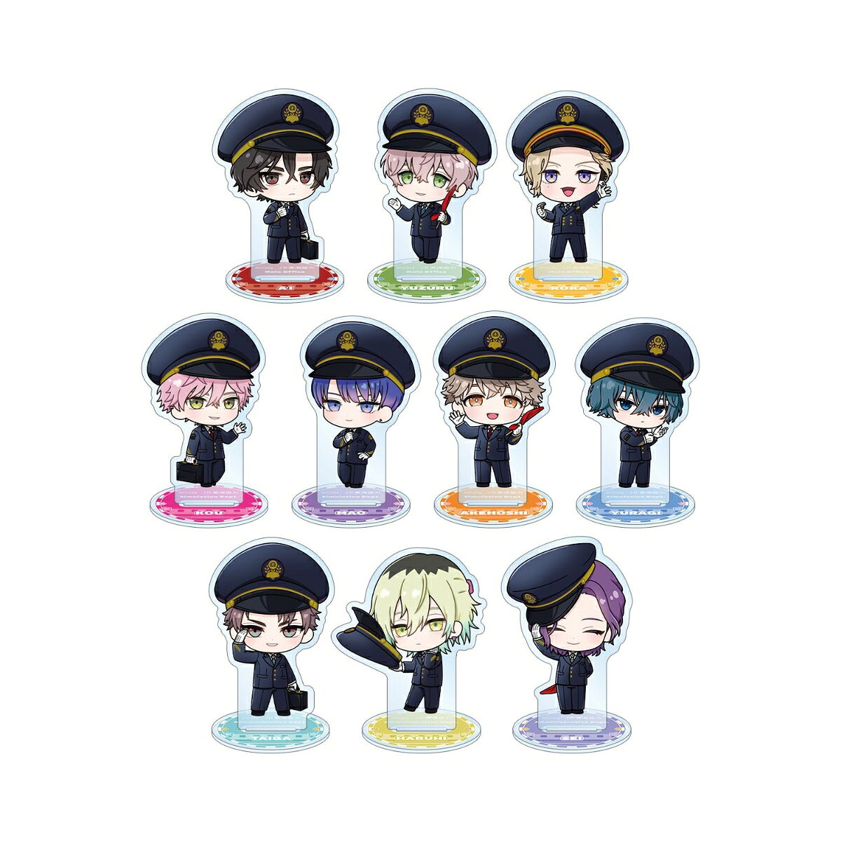 ブレイクマイケーストレーディング ちびキャラ 駅員ver. アクリルスタンド A(BOX＝10個入)