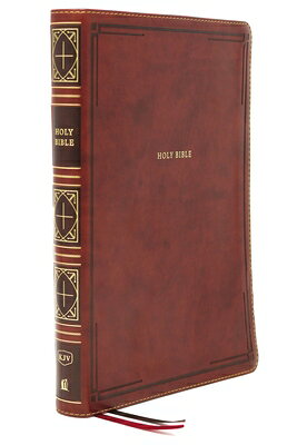 Kjv, Thinline Bible, Giant Print, Leathersoft, Brown, Red Letter Edition, Comfort Print: Holy Bible, KJV THINLINE BIBLE GP LEATHERS 