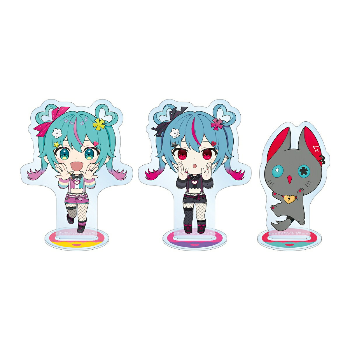 デコミクLIVE starring 初音ミク『Hello』Produced by DECO*27 / OTOIROデコミク&にーにゃ Art by ろづ希 アクリルスタンド3個セット
