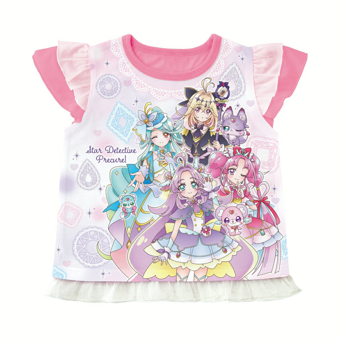 名探偵プリキュア！ 勇気がでる！光るパジャマ 名探偵プリキュア！B（ローズピンク）(130cm)