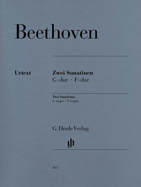 【輸入楽譜】ベートーヴェン, Ludwig van: 2つのソナチネ ト長調、ヘ長調/原典版/Irmer編/Lampe運指