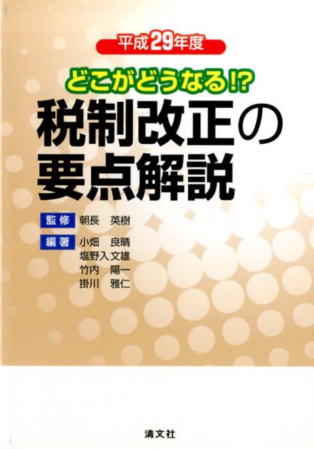 税制改正の要点解説（平成29年度）