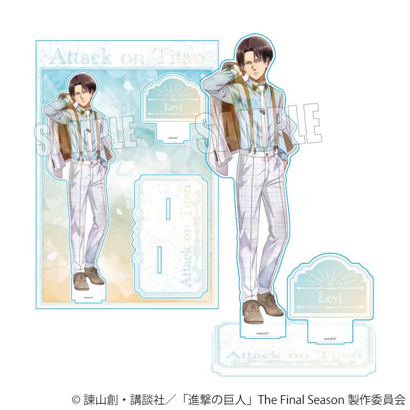 「TVアニメ『進撃の巨人』The Final Season」からMEGAアクリルスタンド リヴァイ（Nemophila）が登場！【対象年齢】：15歳以上【商品サイズ (cm)】(幅×高さ）：17×25