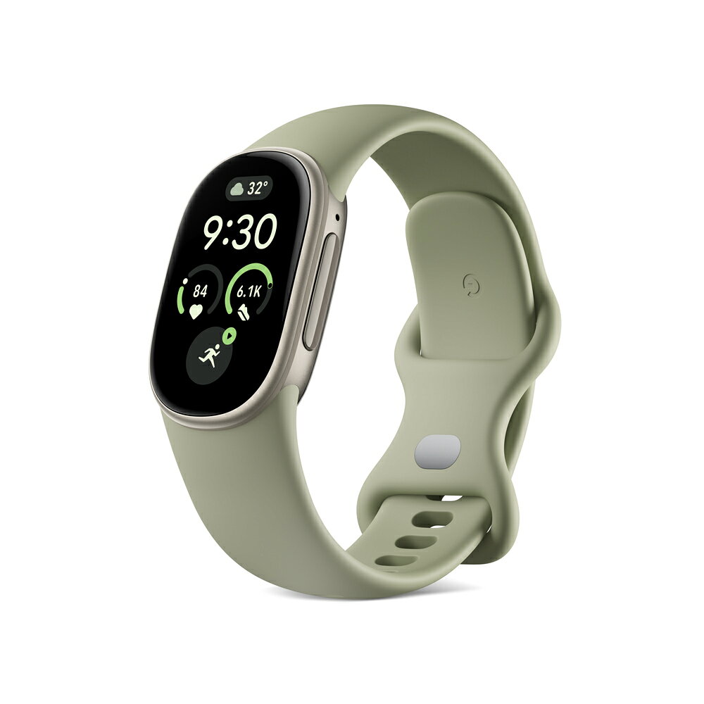Google Fitbit Edge Satin Pyrite アルミケース / Olive アクティブ バンド