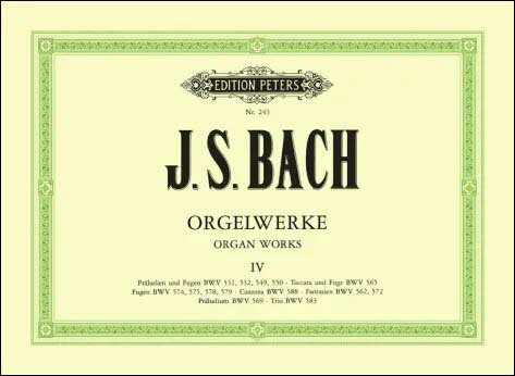【輸入楽譜】バッハ, Johann Sebastian: オルガン作品集 第4巻: 前奏曲、フーガ、幻想曲集